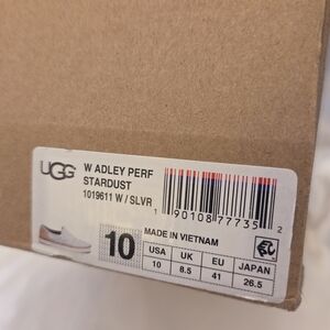 UGG Women's Adley Perf Stardust Silver Flats